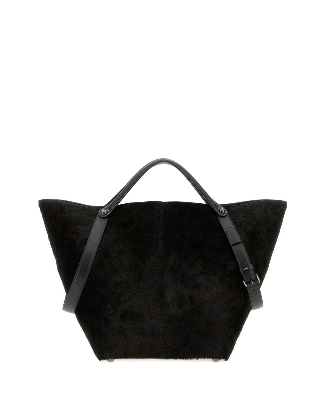 Maison Margiela Black Printed Calf Hair Dress-Age Shopping Bag