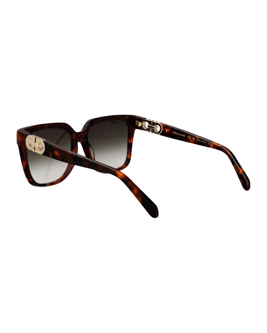 Ferragamo Brown Acetate Sunglasses