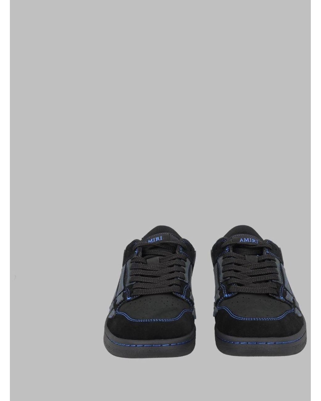 Amiri Black Leather Low-Top Sneakers