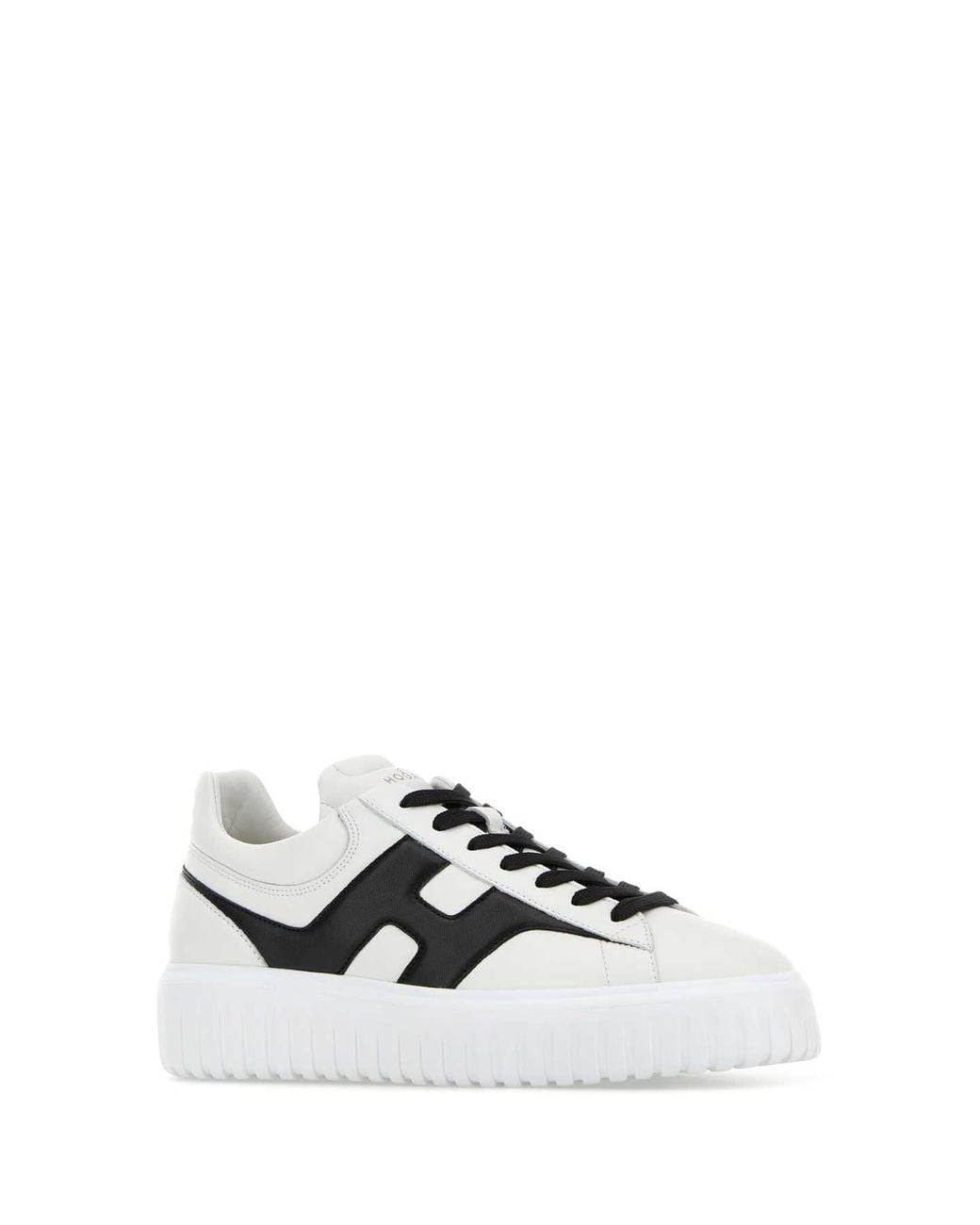 Hogan White H-Stripes Leather Sneaker for men