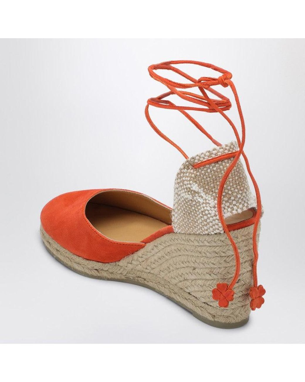 Castañer Carina 8/007 Papaya-Coloured Espadrilles | Lyst