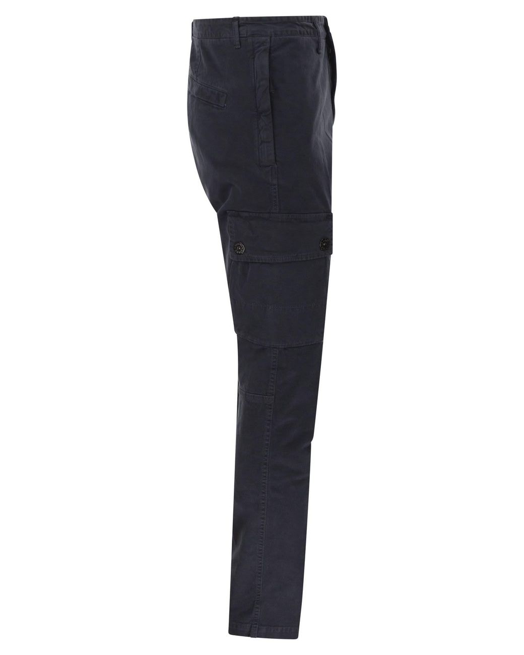 Stone Island Blue Slim-Fit Cargo Trousers for men