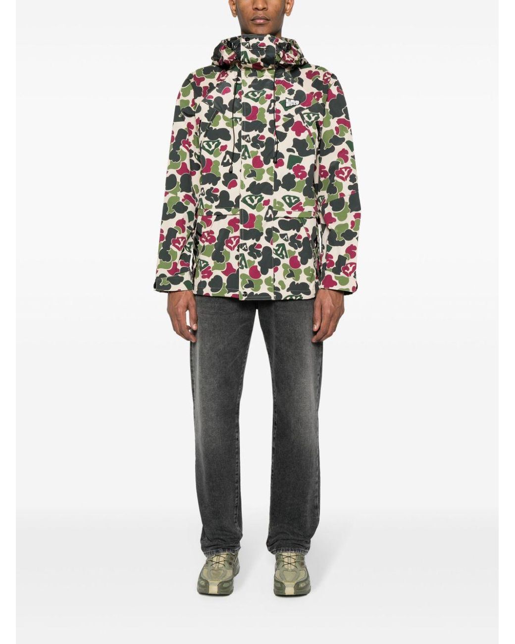 Billionaire Green Camou Print Jacket for men