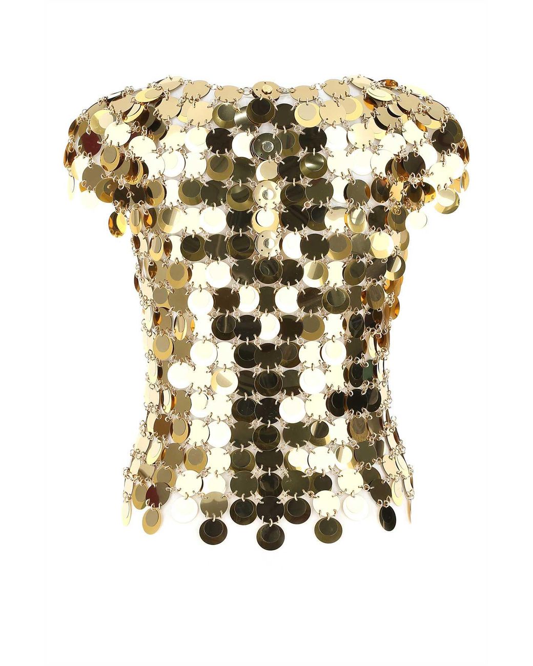 Rabanne Multicolor Sequins Top