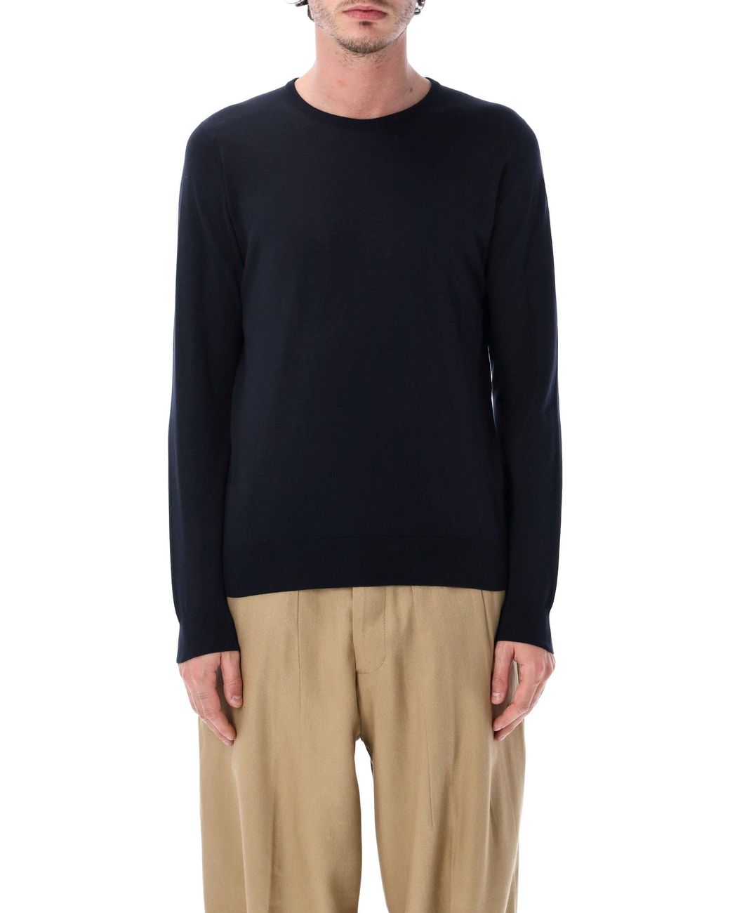 John Smedley Blue Hatfield Sweater