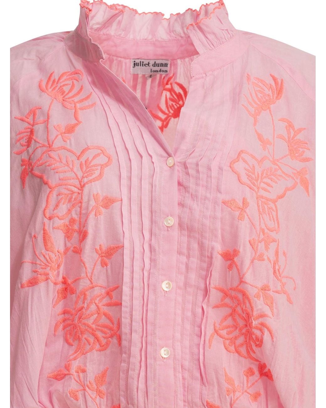 Juliet Dunn Pink Short Shirt Dress