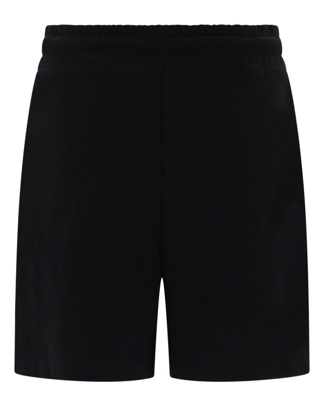 Versace Jeans Couture Black Shorts Con Logo