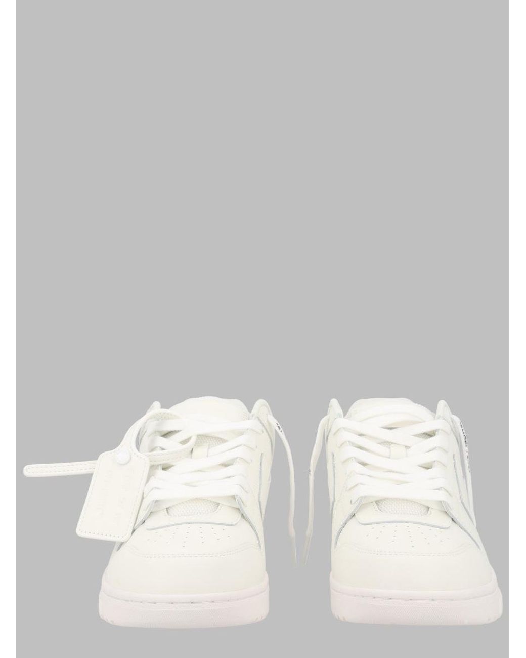 Off-White c/o Virgil Abloh White Low-Top Perforated Leather Sneakers for men