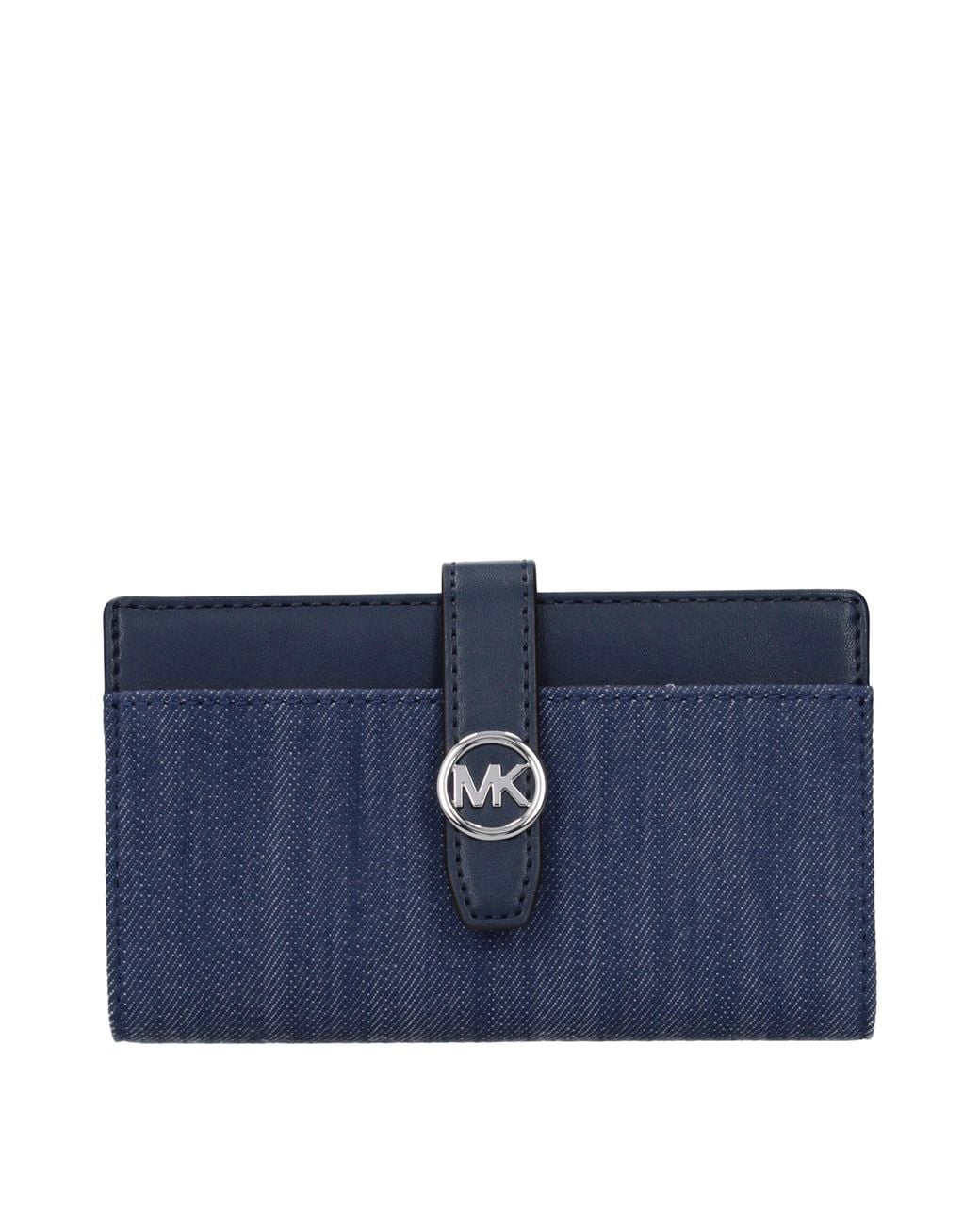Michael Kors Blue Greenwich Wallet Fabric/Denim