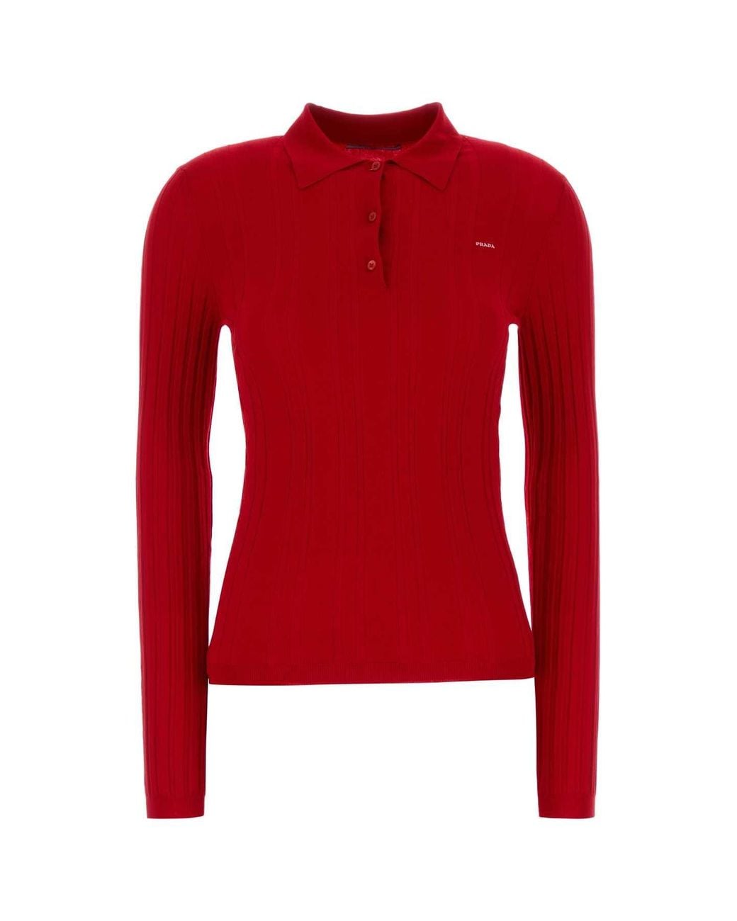 Prada Inspired Cotton Blend Polo Shirt For