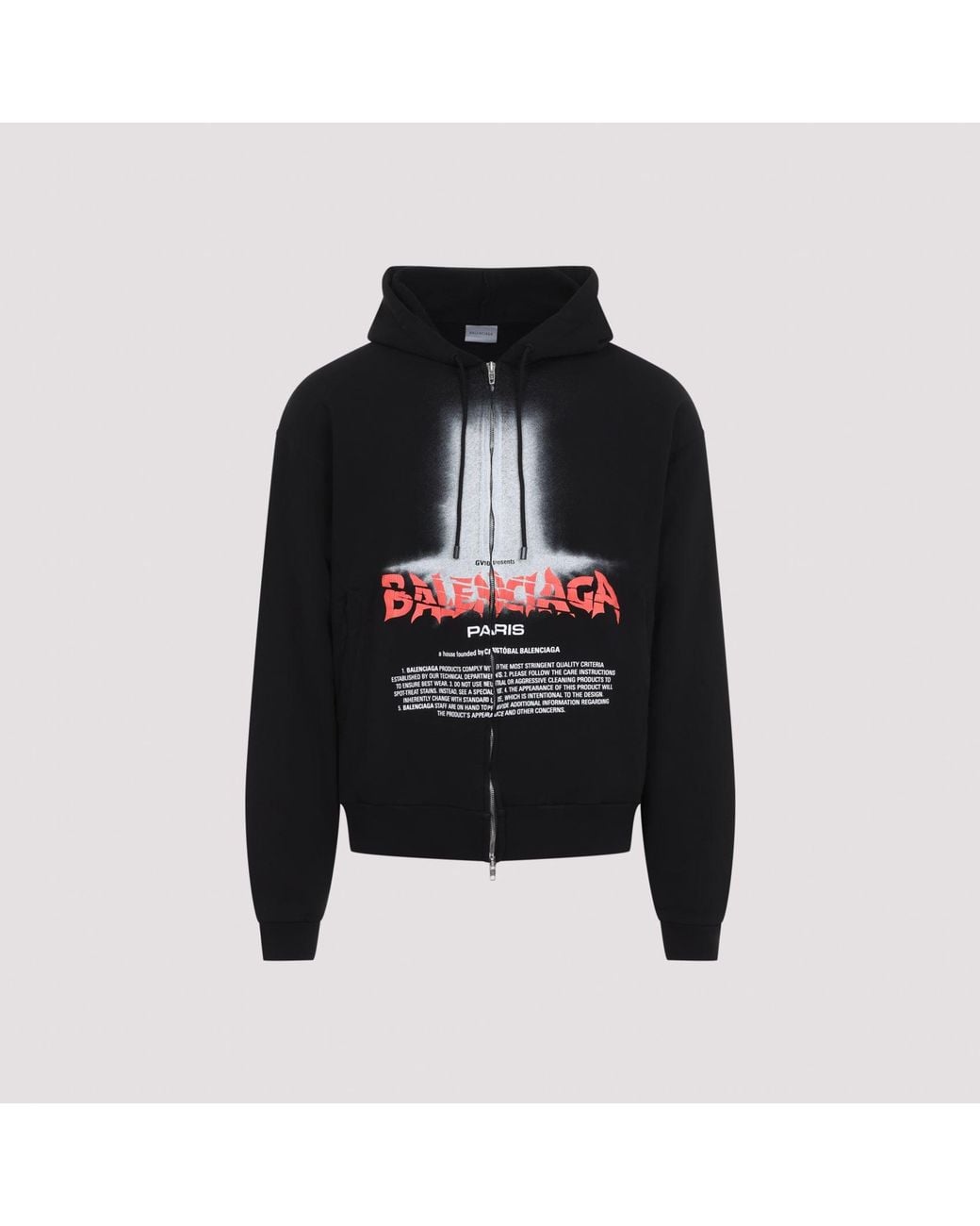 Balenciaga Black Oversized Zip Up