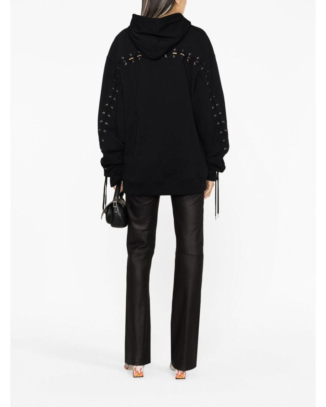 Jean Paul Gaultier Black Logo Cotton Hoodie