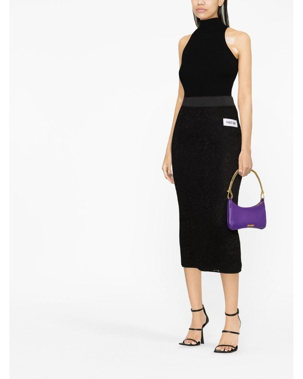 Dolce & Gabbana Black Pencil Skirt