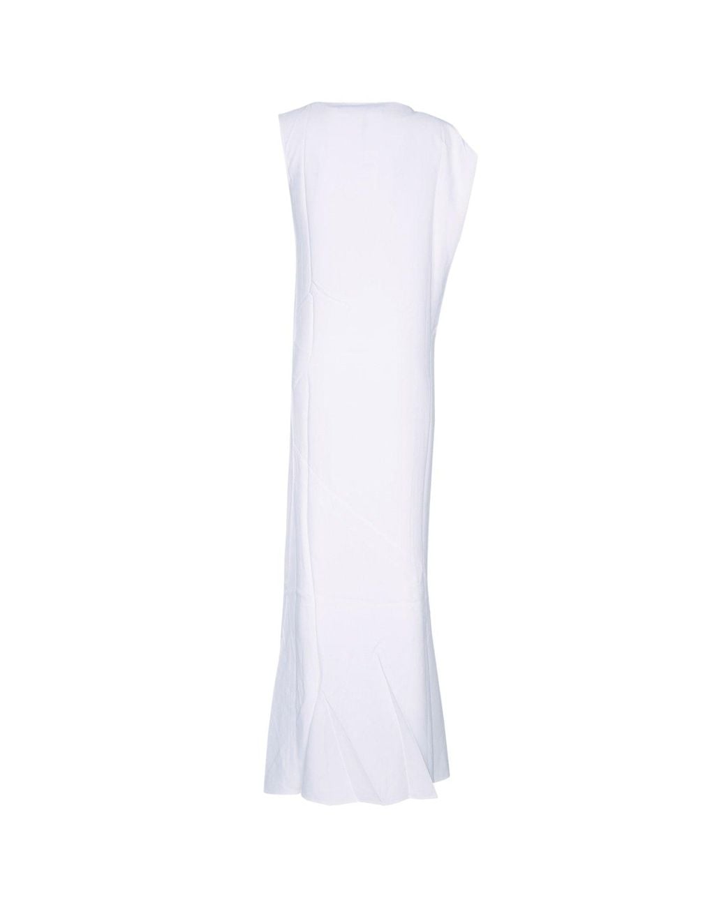 Jacquemus White La Robe Drap Longue