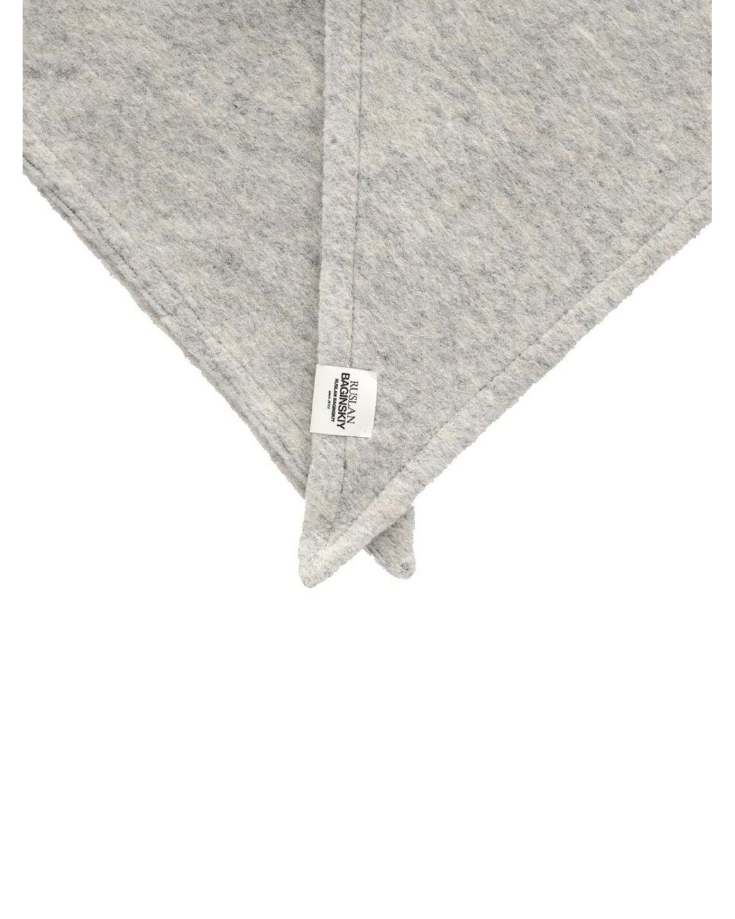 Ruslan Baginskiy Gray Hat With Visor Wool