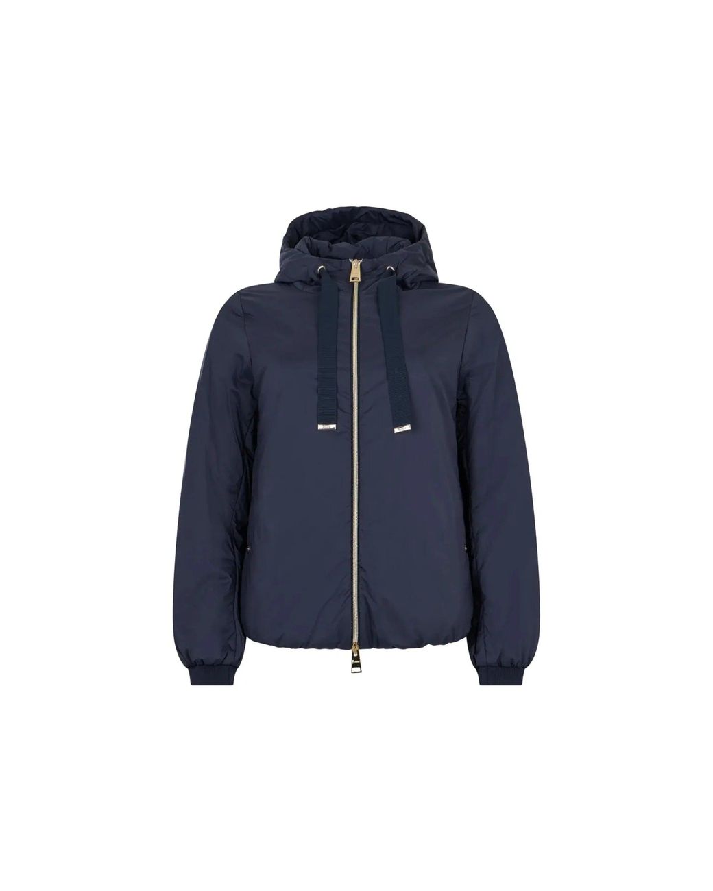 Herno Blue Hooded Padded Jacket