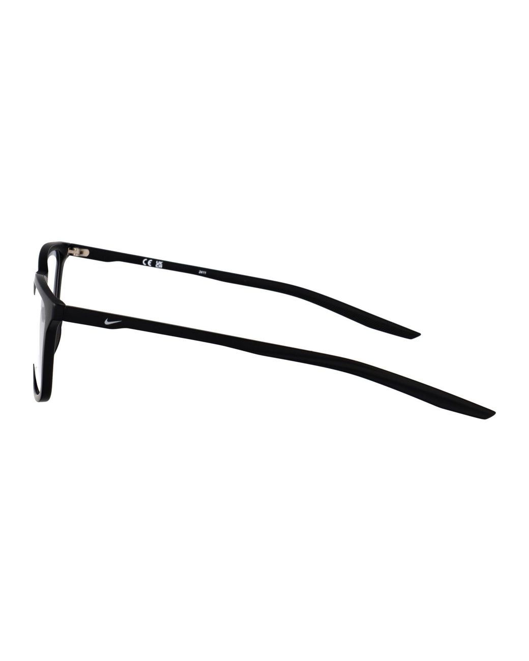 Nike Black Matte Acetate Glasses for men