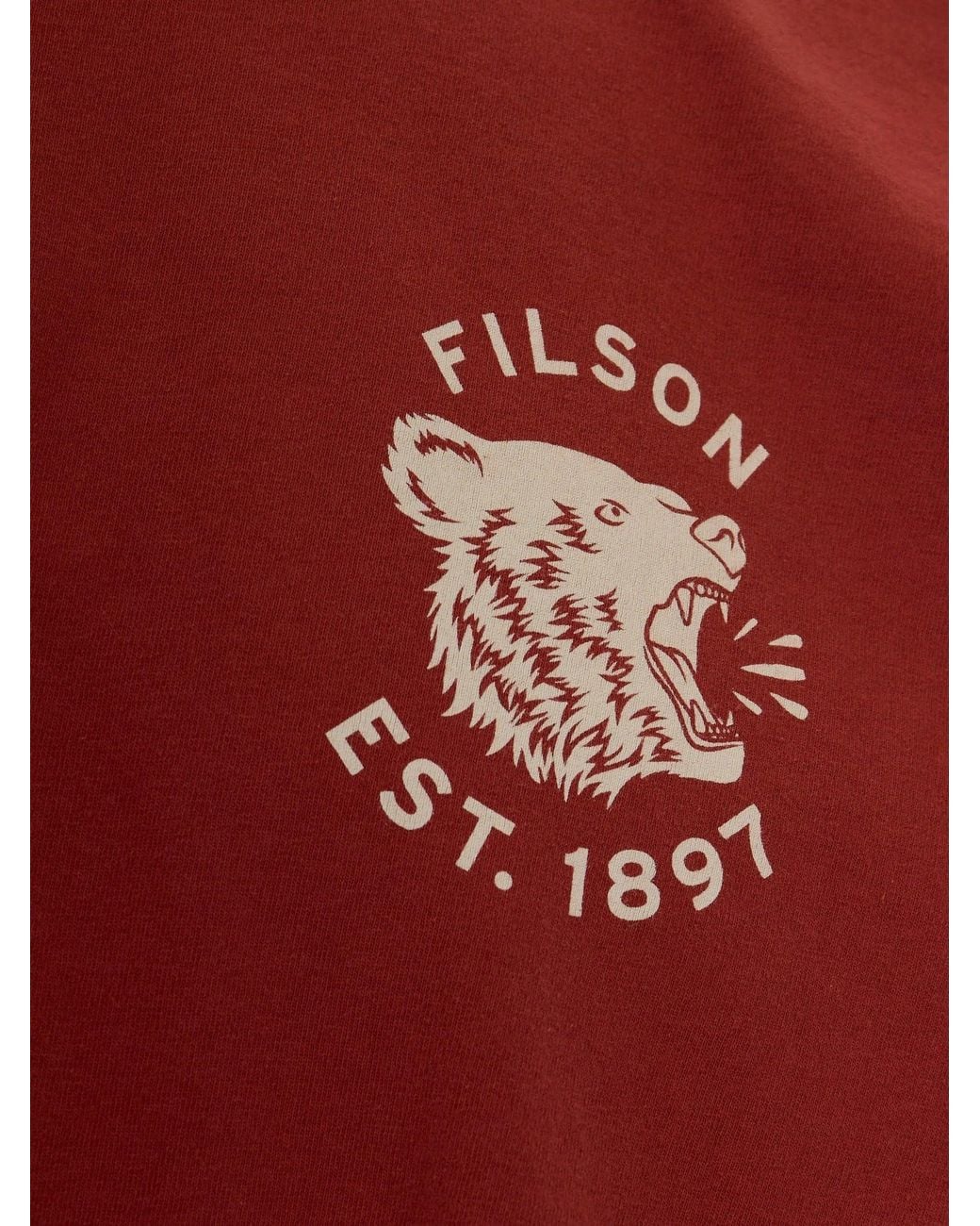 Filson Red S/S Bear Graphic T Shirt