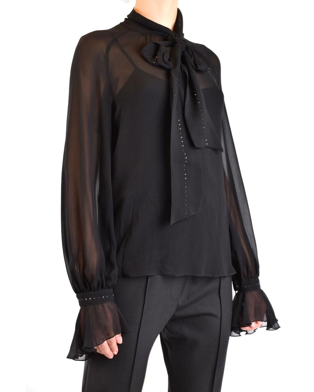 Max Mara Overhemd Zwart in het Blue
