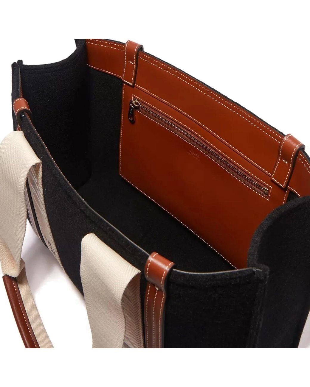 Chloé Black Chloé Woody Medium Tote Bag