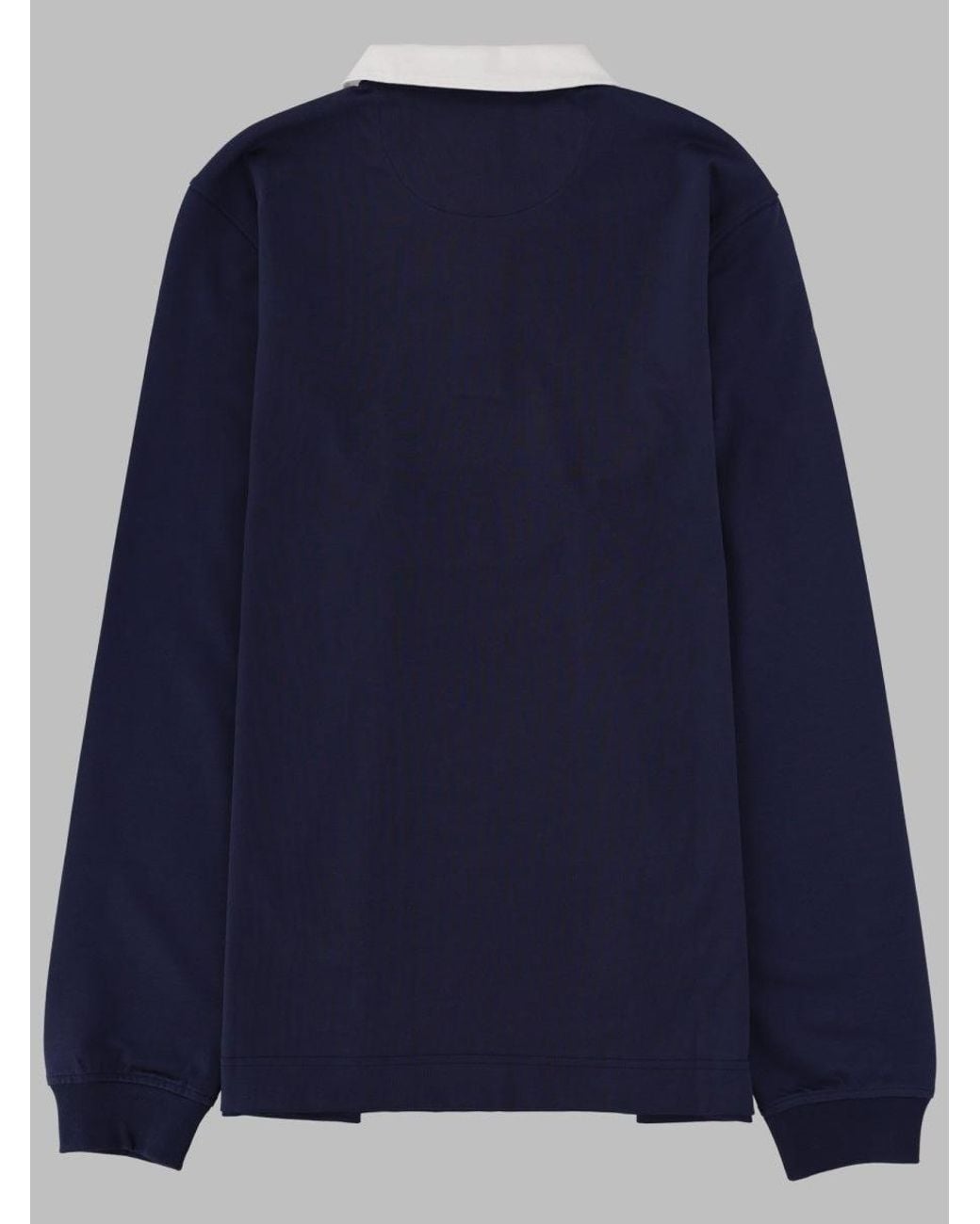 Paul Smith Blue Long-Sleeve Rugby Polo Shirt for men