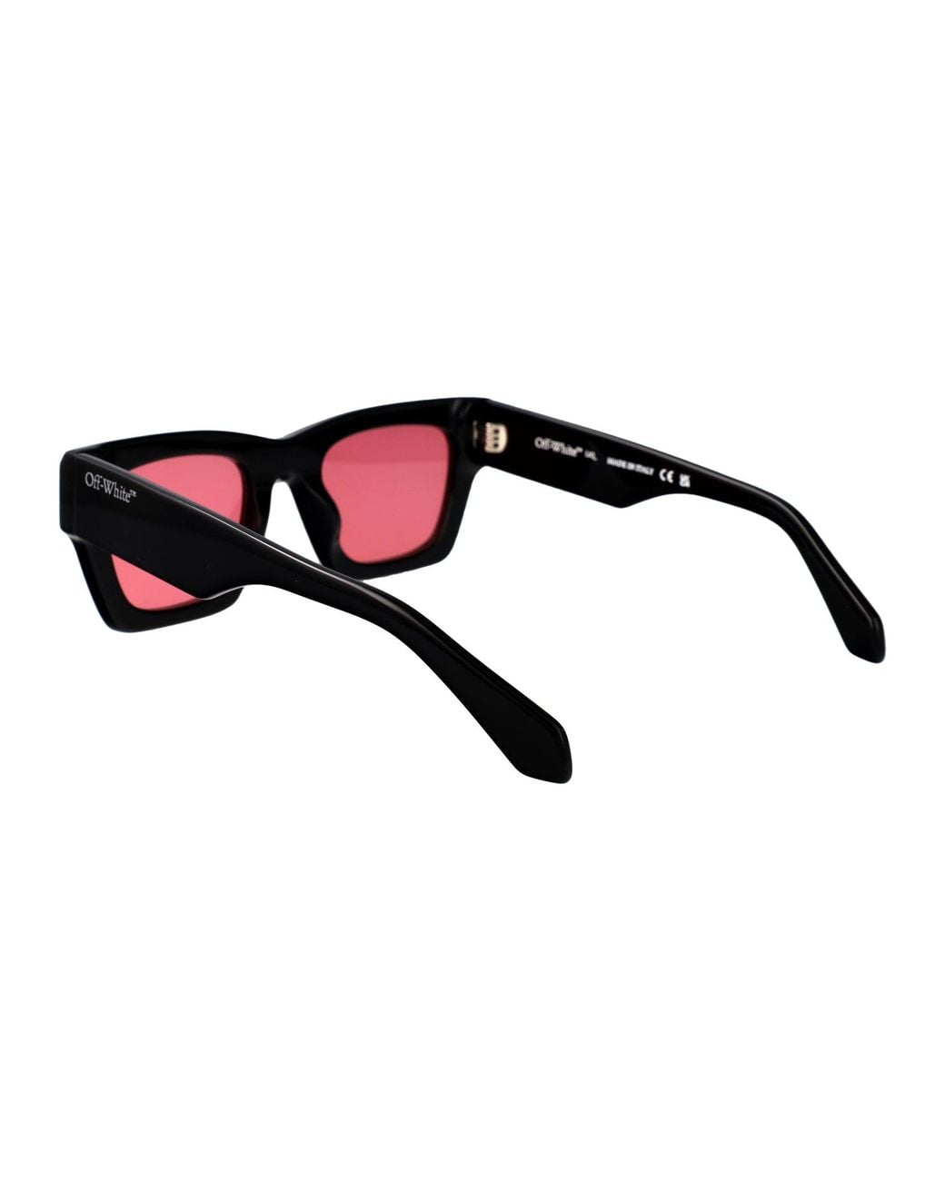 Off-White c/o Virgil Abloh Pink Shiny Acetate Sunglasses