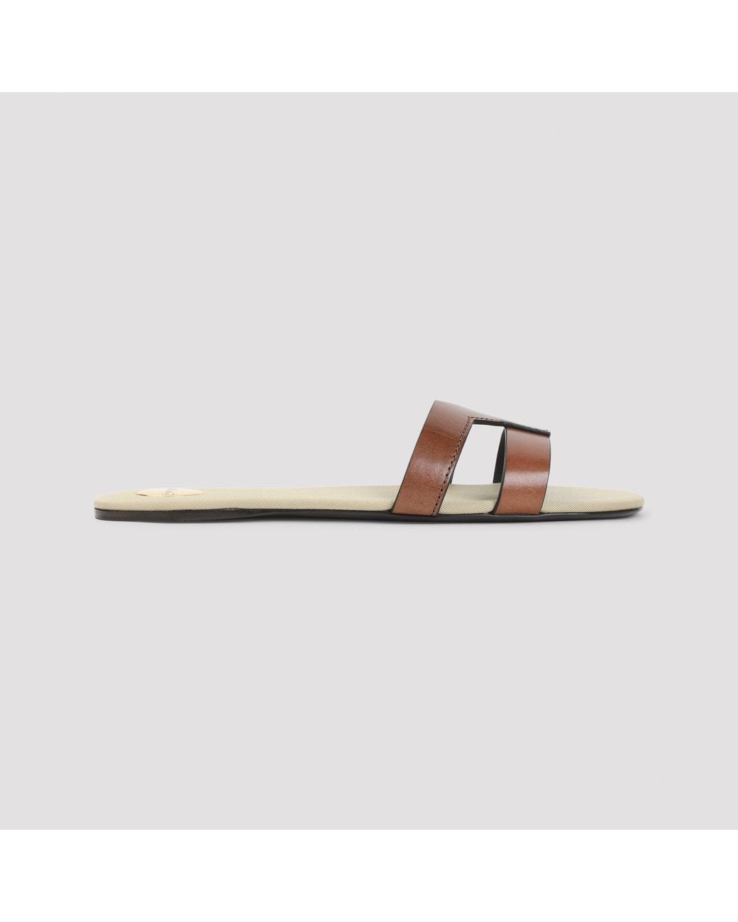 Saint Laurent Brown Mabrouka Sandals