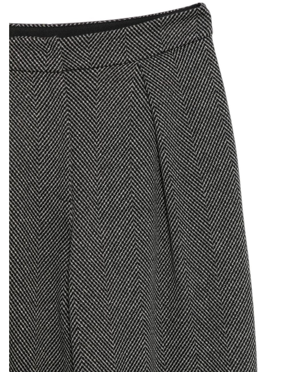 Emporio Armani Gray Cotton Trousers