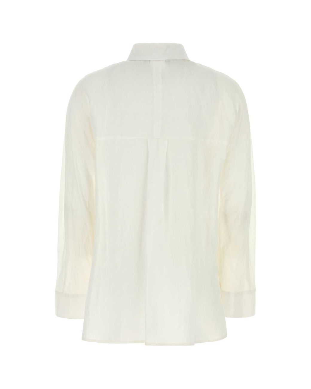 Max Mara White Regular Solid Shirt
