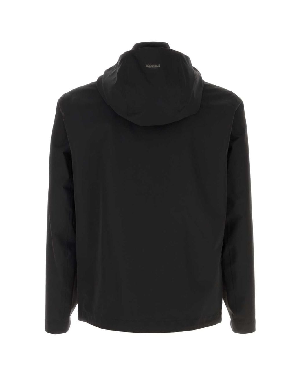Woolrich Black Solid Hood Jacket