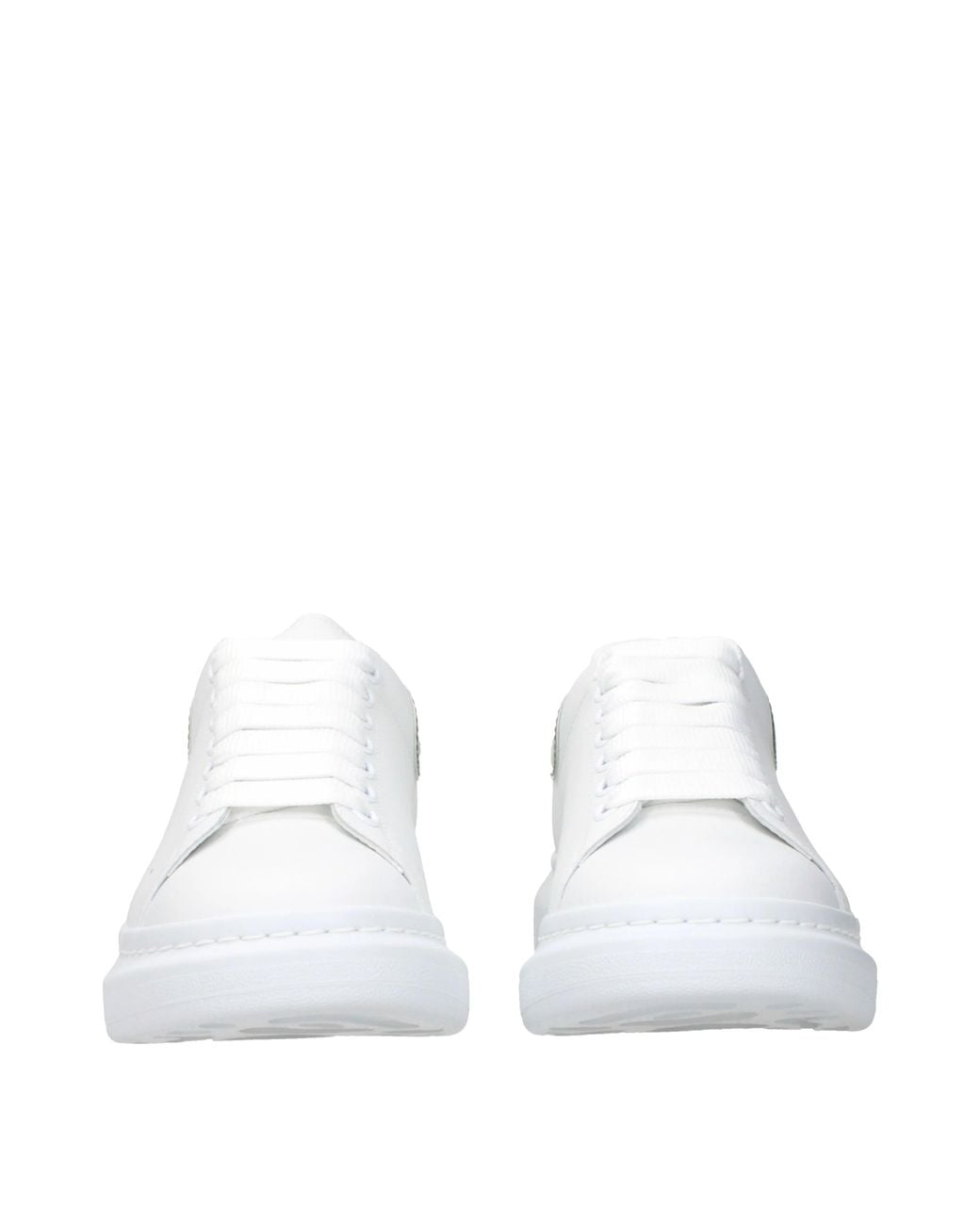 McQueen White Alexander Mc Queen Sneakers Oversized And Leather