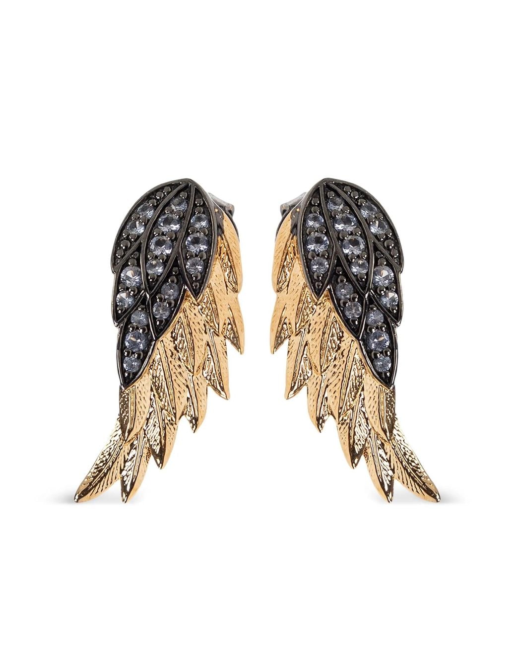 Zadig & Voltaire Black Rock Feather Earring