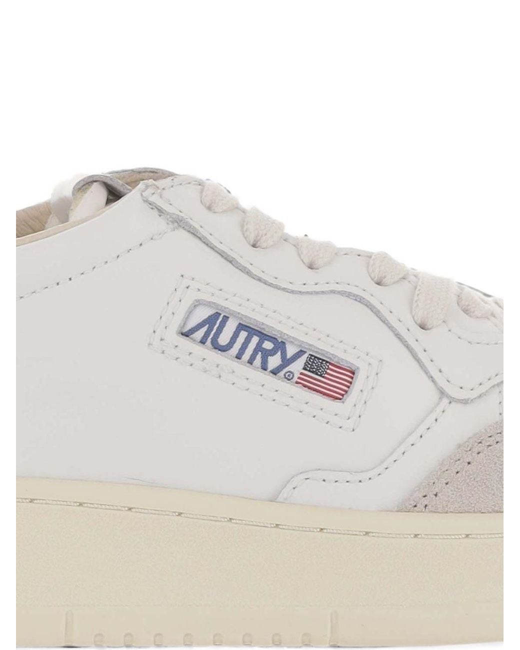 Autry White Medialist Low Sneakers