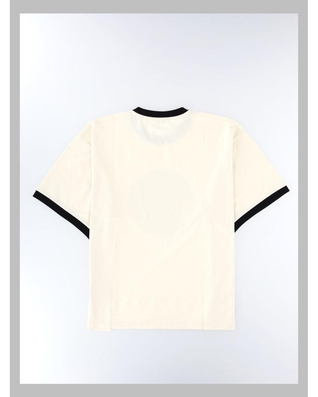 Versace Natural 100% Cotton Crewneck T-Shirt for men