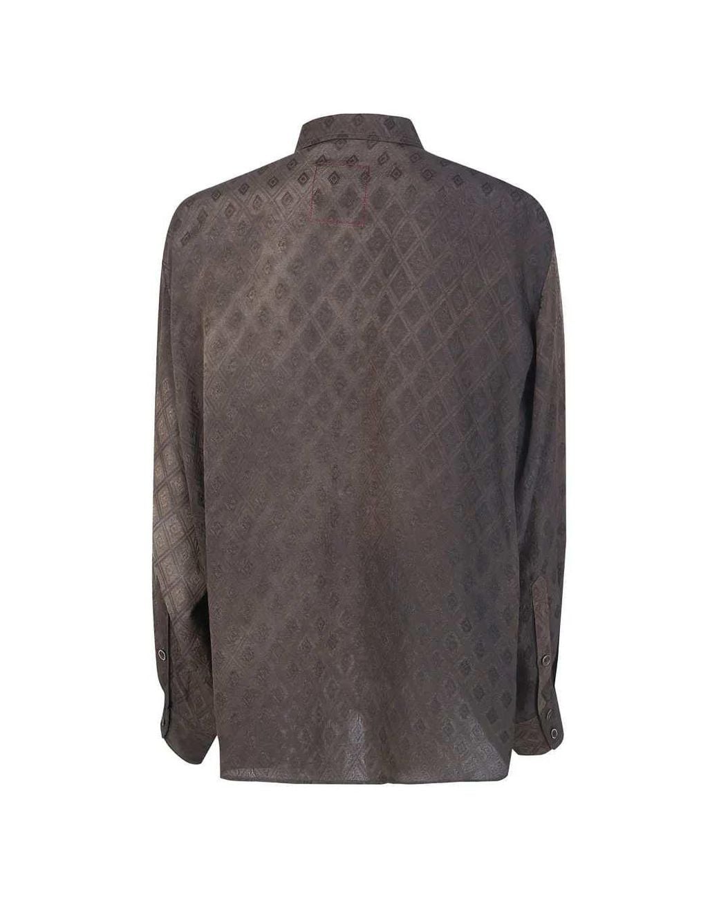 Uma Wang Gray Tavis Ankara Top for men