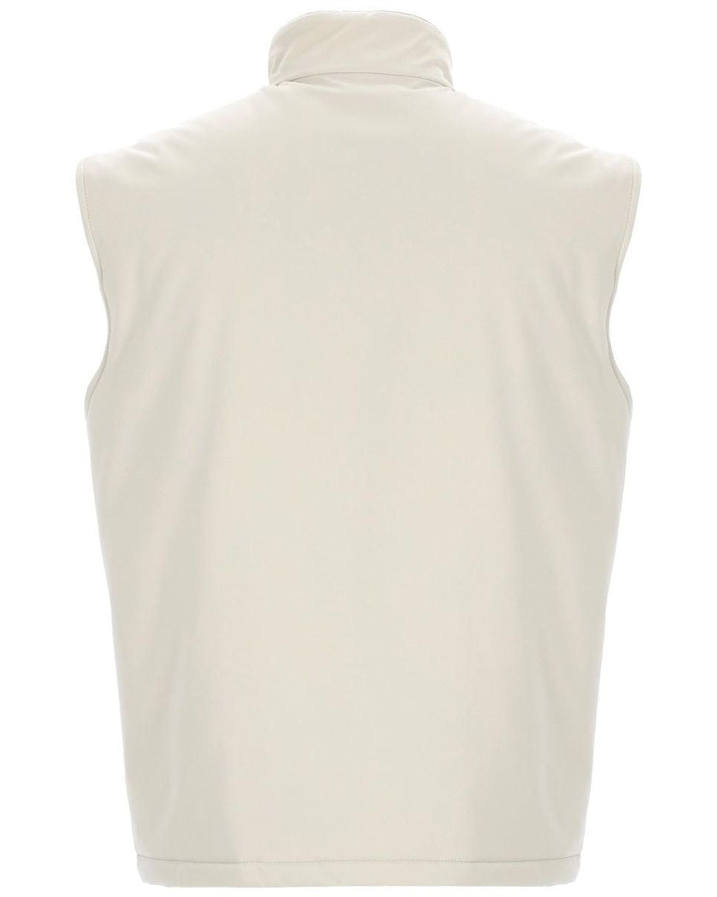 Fay White Turtleneck Vest for men