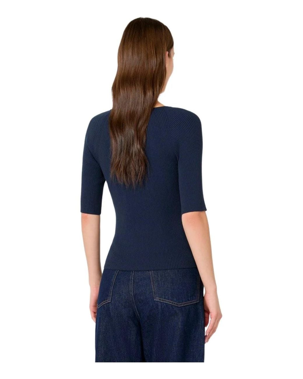 Weekend by Maxmara Blue Tenente Top