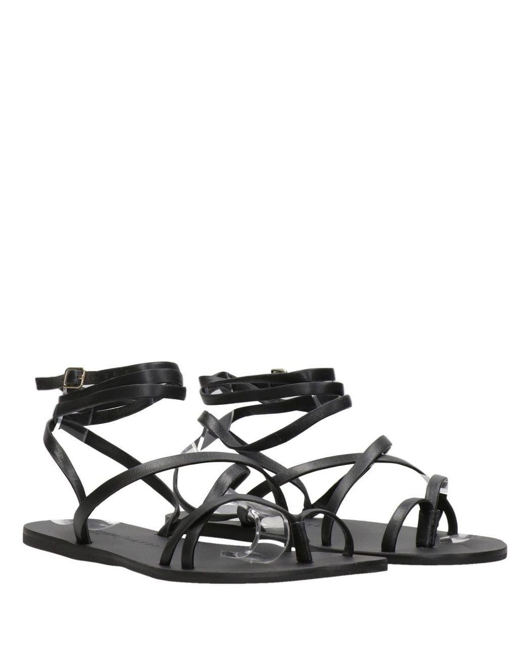 Manebí Black Sandals
