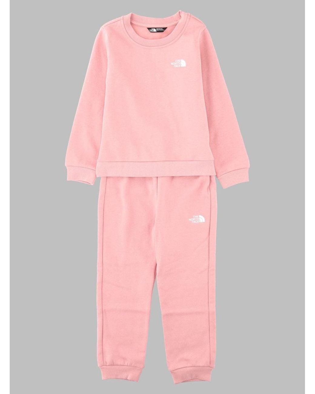 The North Face Pink Kids' Evolution Simple Dome Crew Set