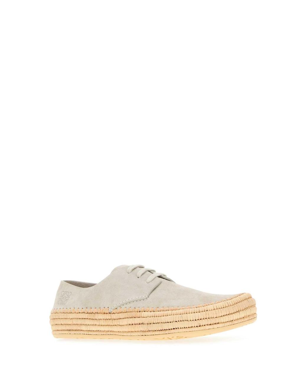 Loewe White Suede Rio Lace-Up Shoes