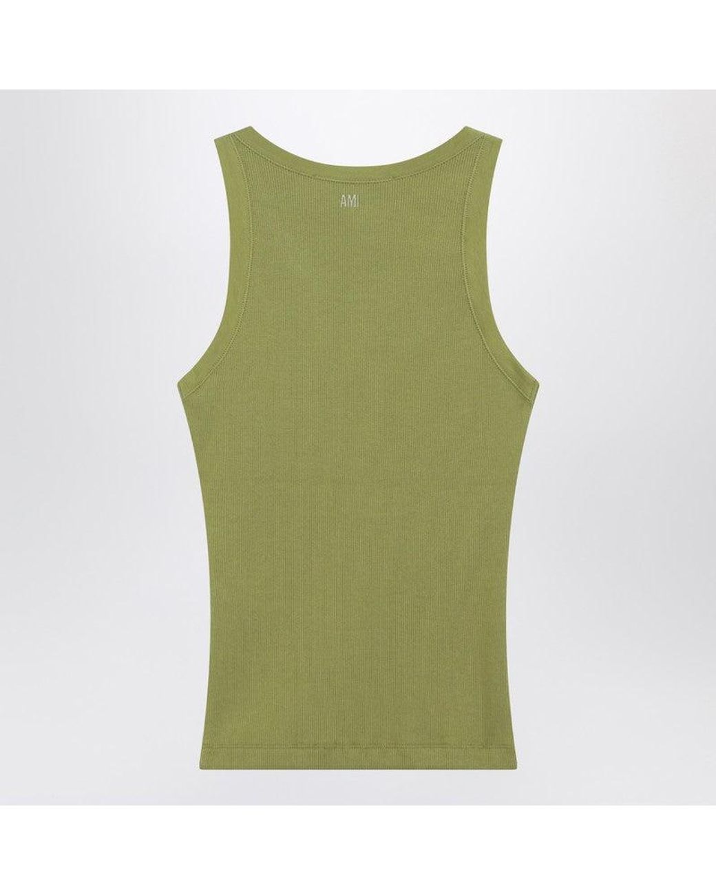 AMI Green Ami De Coeur Matcha Tank Top