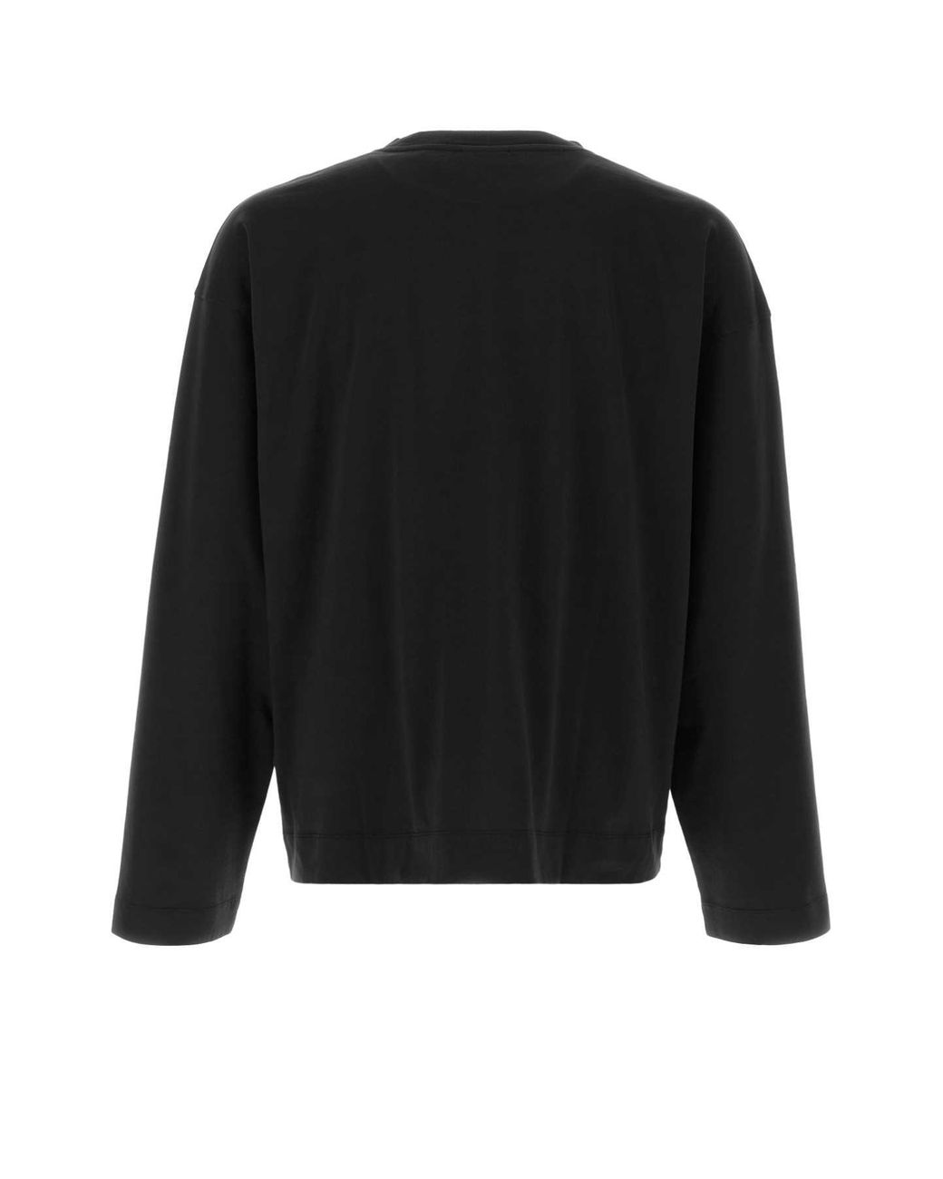 Dries Van Noten Black Cotton Hegland T-Shirt for men
