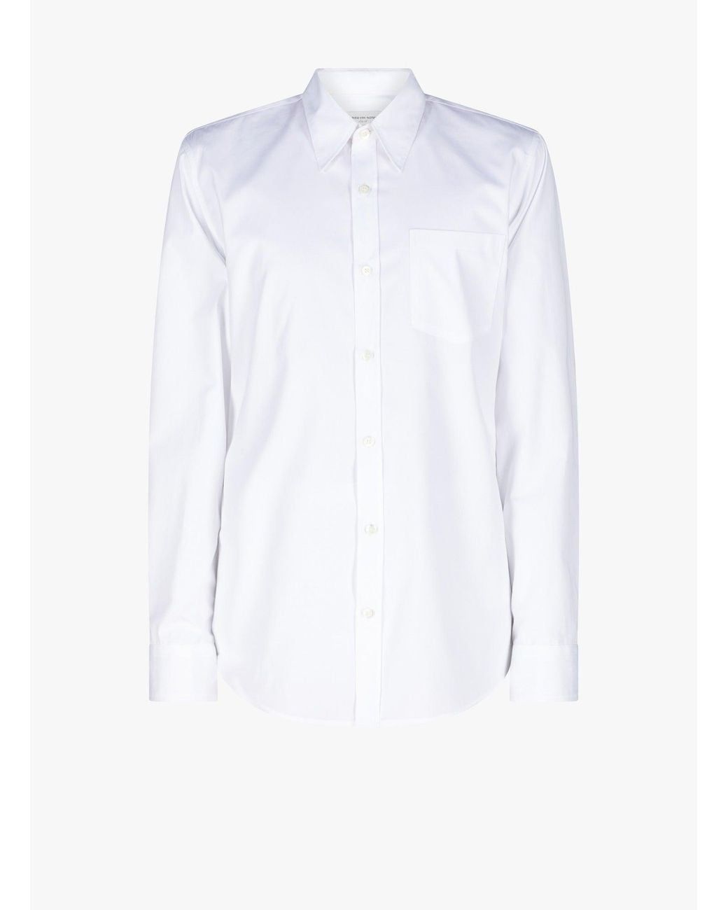 Dries Van Noten White 00860 Corbino 2020 M.W.Shirt