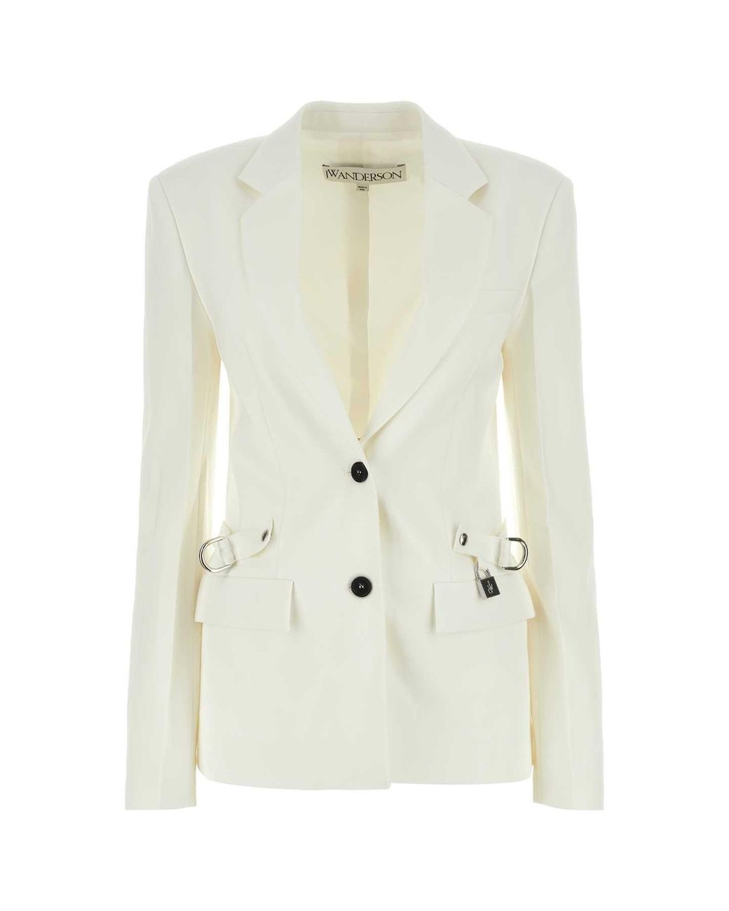 J.W. Anderson White Stretch Blend Blazer