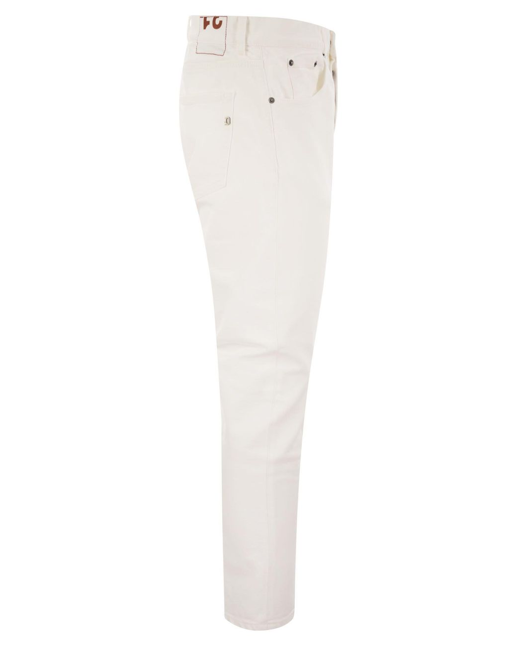 Dondup White Dian Carrot Fit Jeans for men
