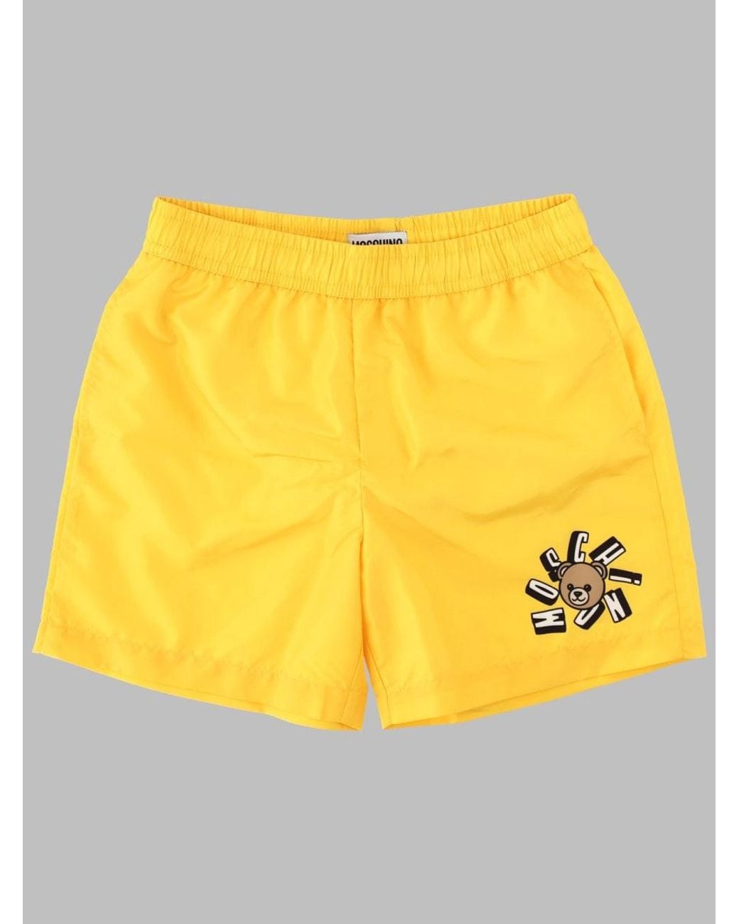 Moschino Yellow Swim Shorts With
Gift Box