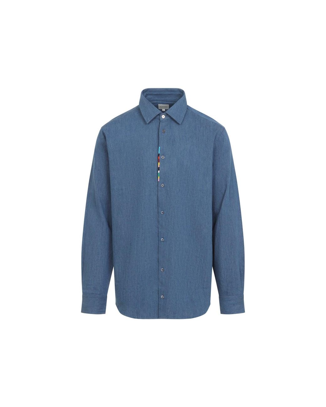 Paul Smith Blue Light Base Regular Fit Shirt for men