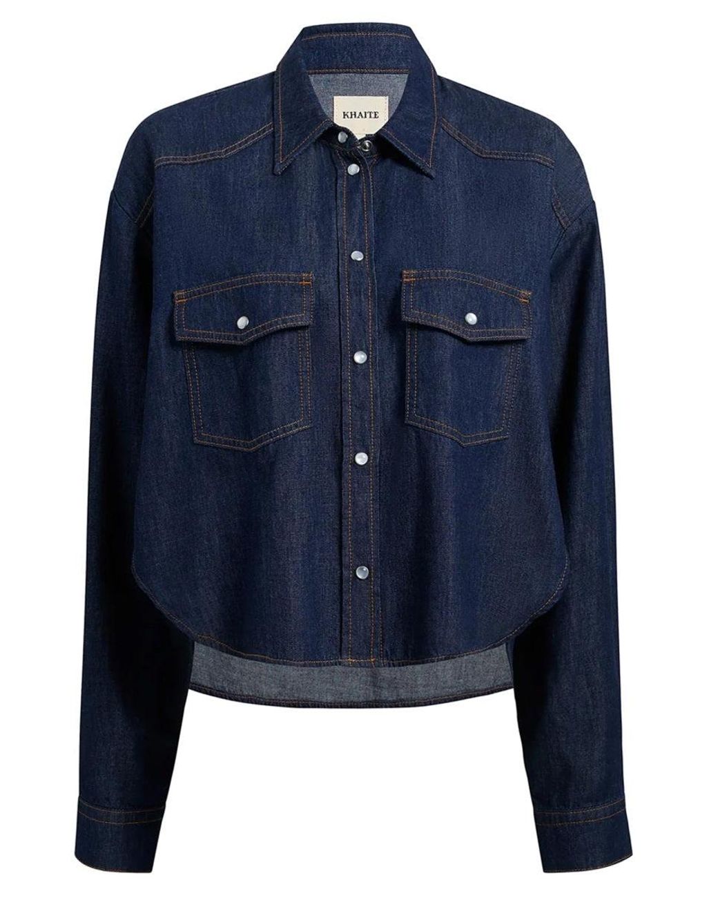 Khaite Blue Grenon Top