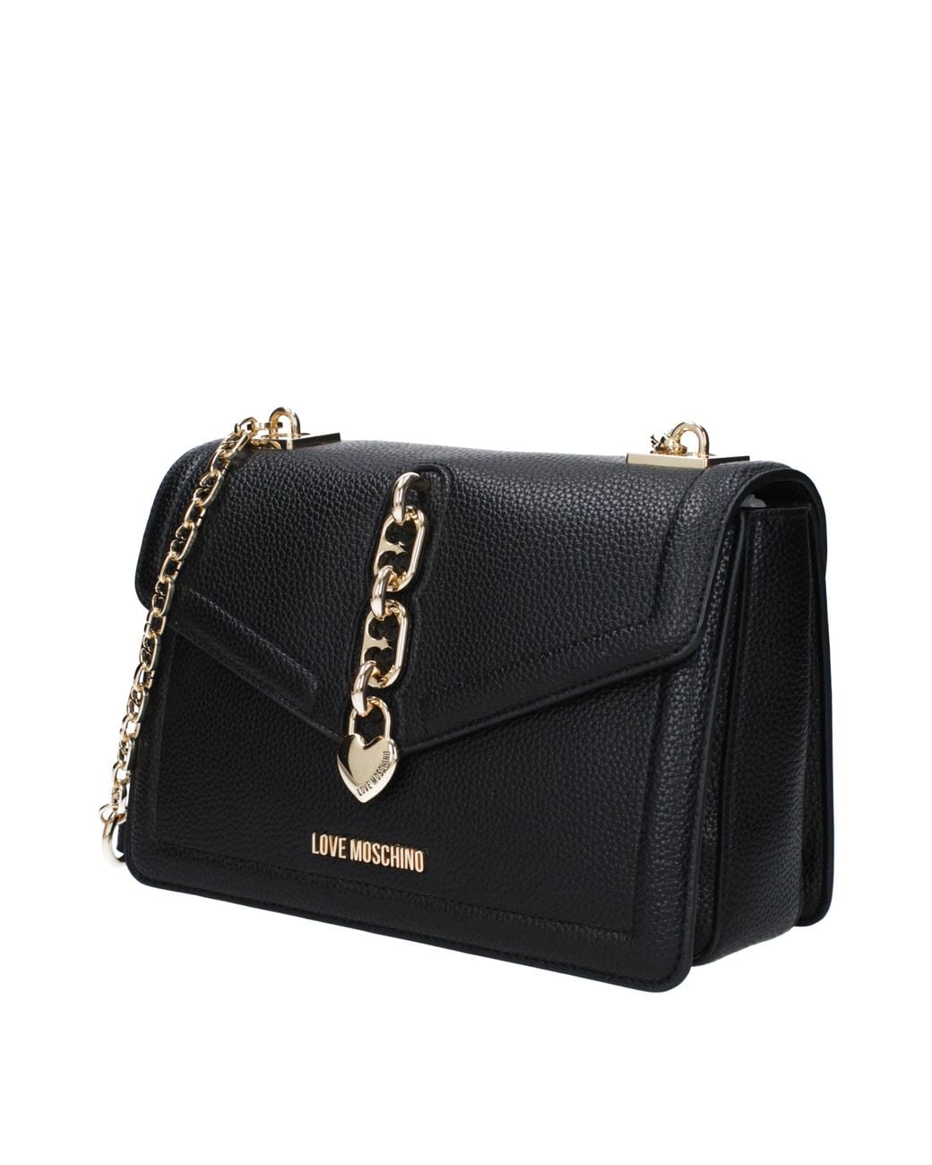 Love Moschino Black Borse A Spalla Donna Poliuretano Nero