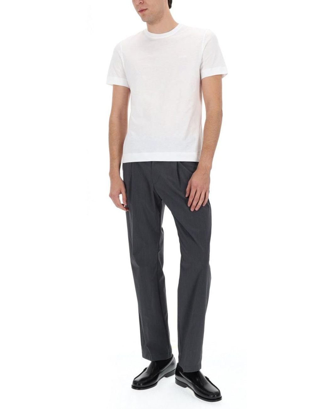 Herno Gray Trausers for men